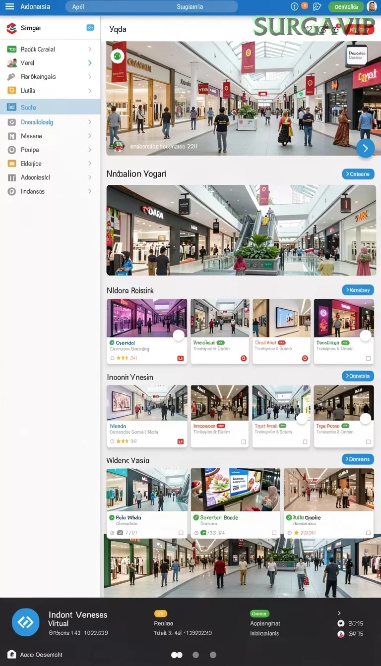 Cuplikan layar NUSAGG — menu navigasi