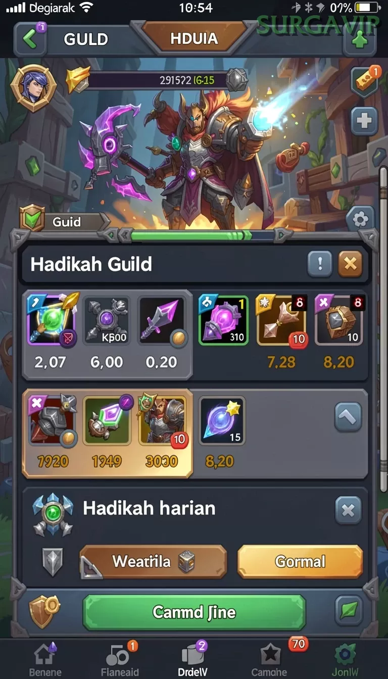 Cuplikan layar CAK4D — menu navigasi